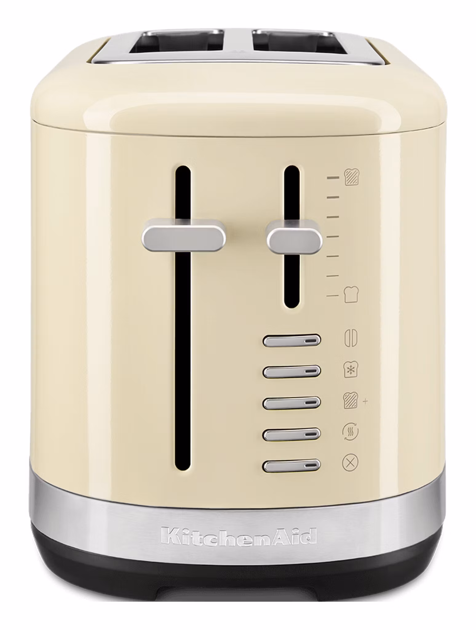 KitchenAid 5KMT2109EAC brödrost 2 skivor 980 W svart, crème, rostfritt stål