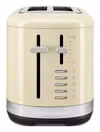 KitchenAid 5KMT2109EAC brödrost 2 skivor 980 W svart, crème, rostfritt stål