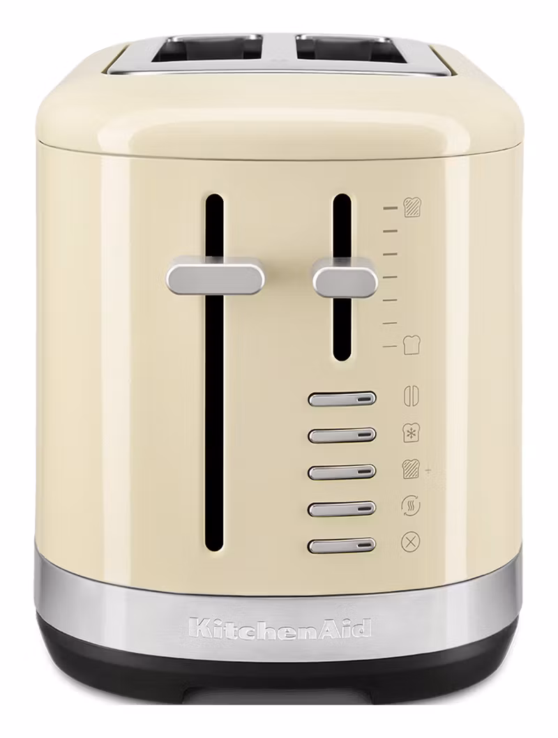 KitchenAid 5KMT2109EAC brödrost 2 skivor 980 W svart, crème, rostfritt stål