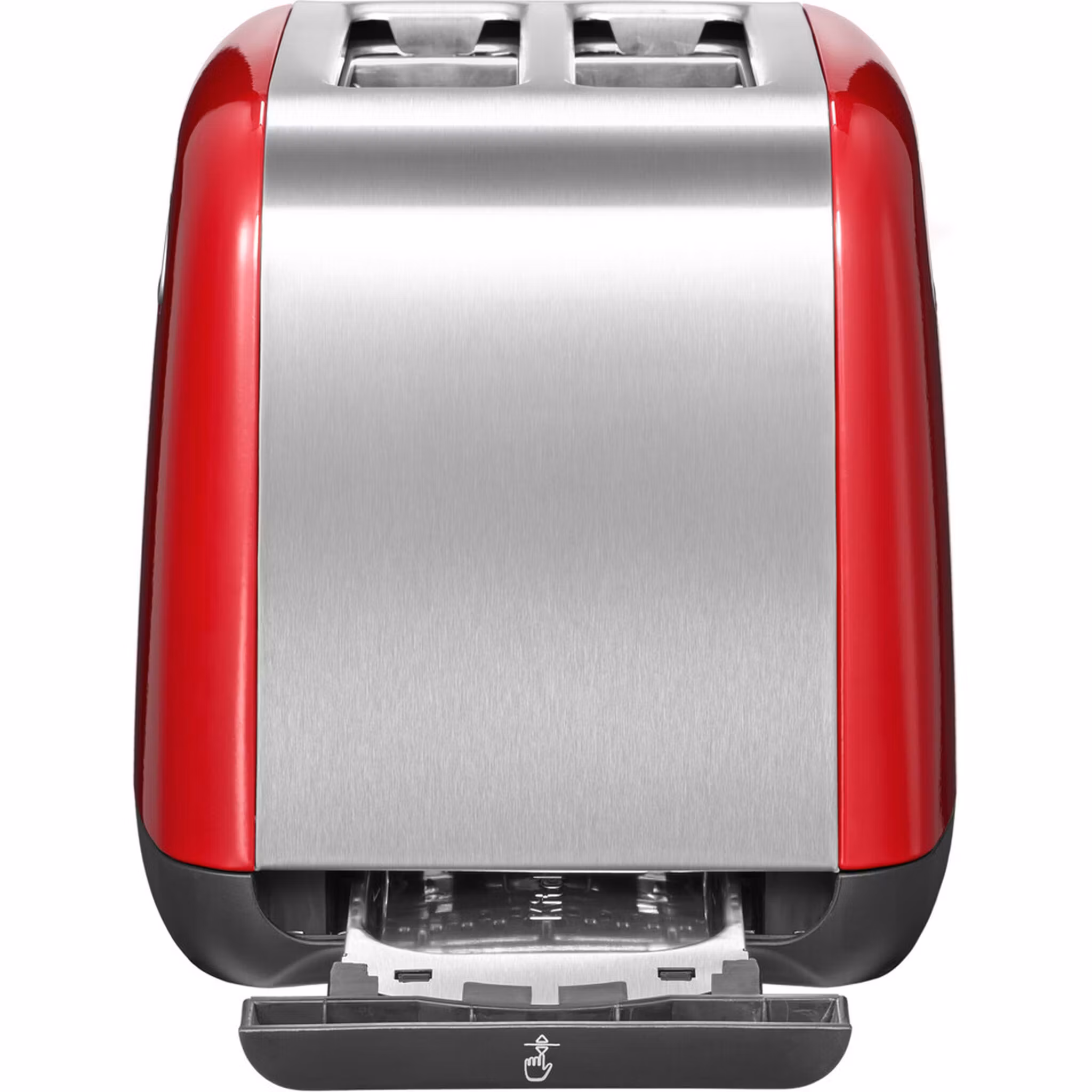 KitchenAid 5KMT221EER brödrost 2 skivor 1100 W röd, rostfritt stål