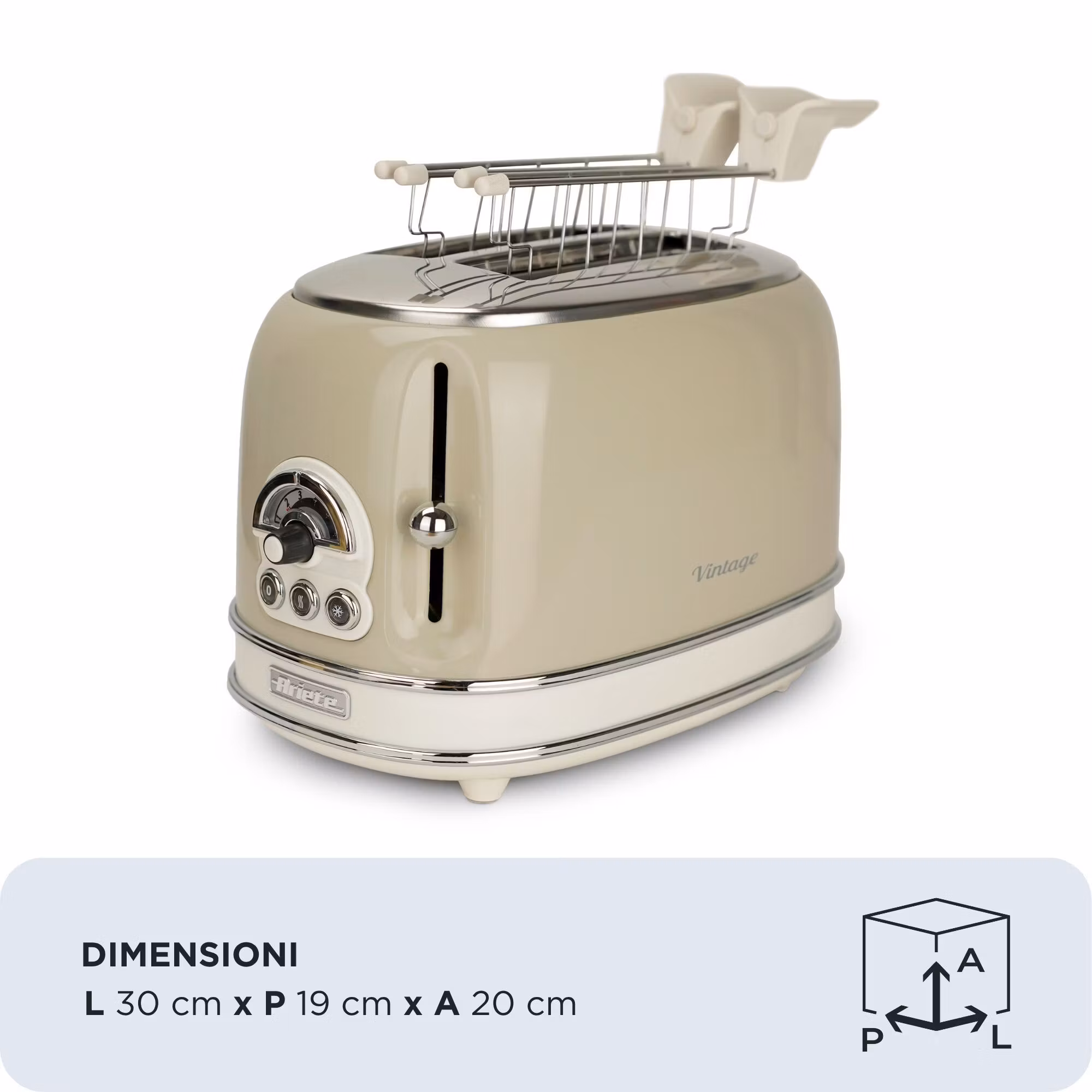 Ariete 0155/03 6 2 skivor 810 W Beige