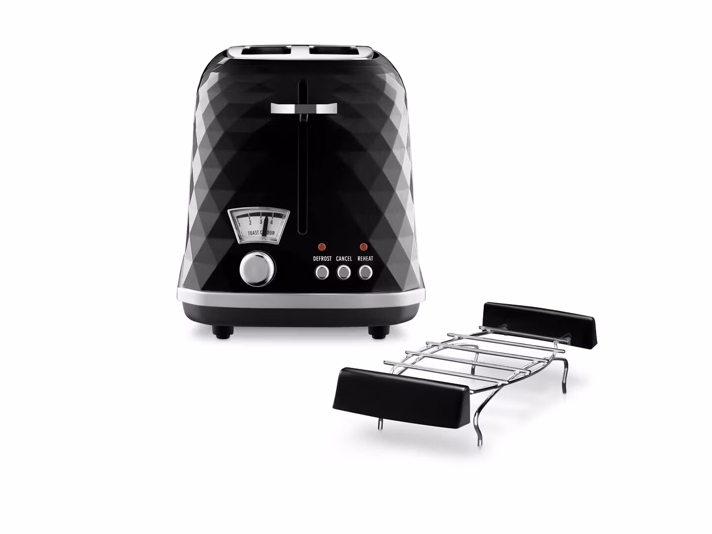 De’Longhi Brilliante brödrost 2 skivor 900 W svart