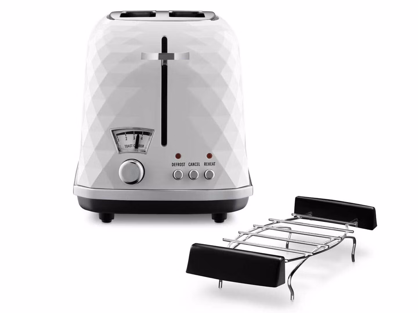 De’Longhi CTJ 2103.W brödrost 2 skivor 900 W svart, vit