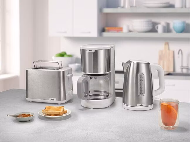 Braun HT 1510 8 brödrost 2 skivor 900 W rostfritt stål, vit