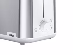 Braun HT 1510 8 brödrost 2 skivor 900 W rostfritt stål, vit