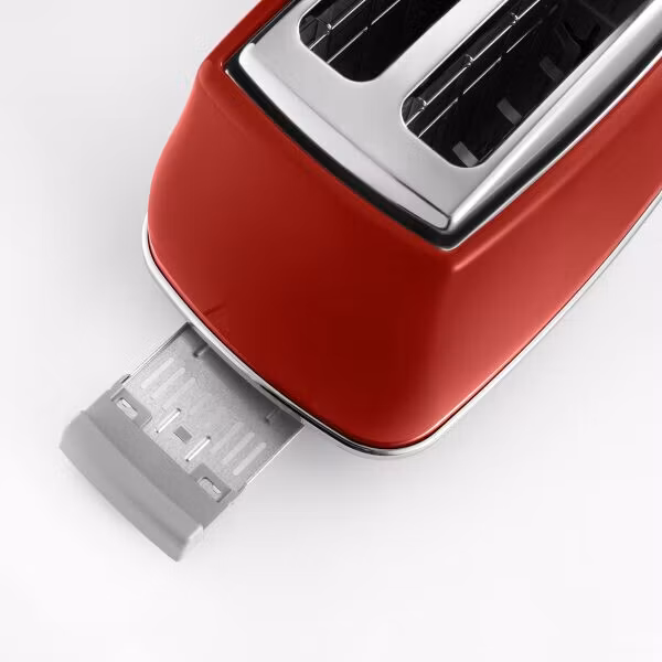 De’Longhi Icona Capitals 6 2-skivors brödrost 900 W Röd