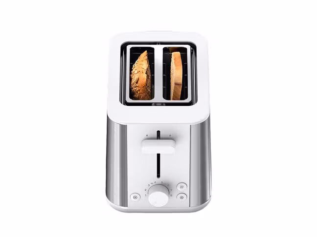 Braun HT 1510 8 brödrost 2 skivor 900 W rostfritt stål, vit