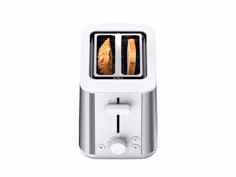 Braun HT 1510 8 brödrost 2 skivor 900 W rostfritt stål, vit
