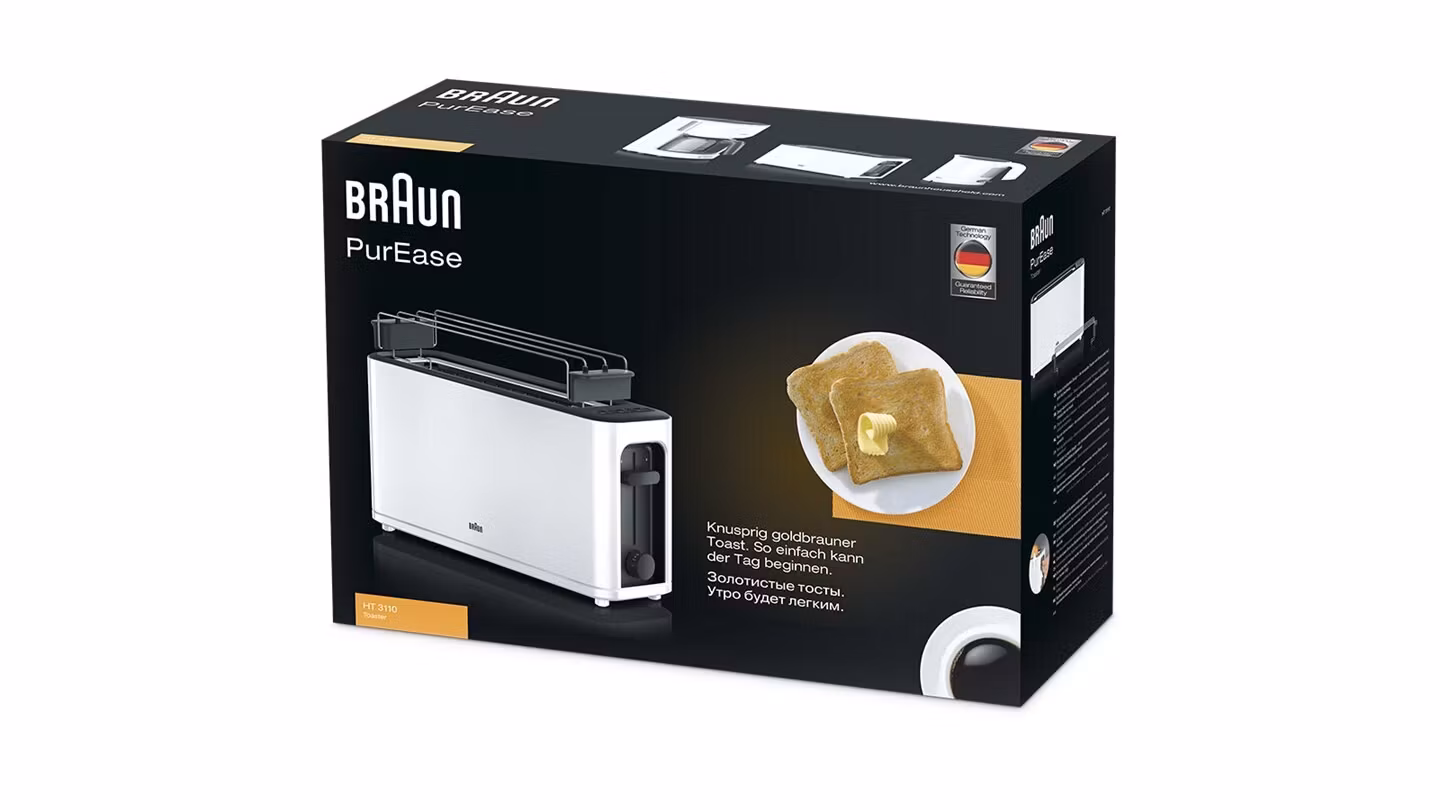 Braun HT 3110 Vit 7 1 skiva(or) 1000 W