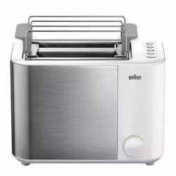 Braun GRILLE-PAIN HT5015WH 13 brödrost 2 skivor 1000 W Grå, Vit