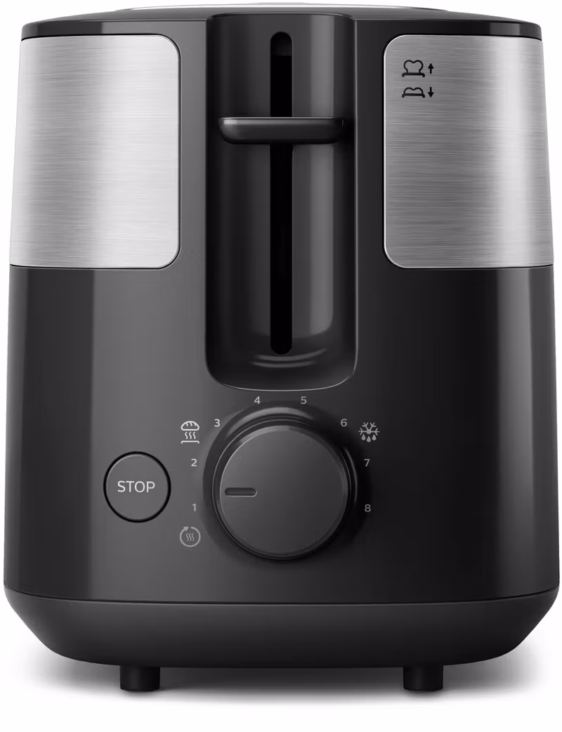 Philips Daily Collection HD2516/90 Brödrost – 2 skivor, breda fack, metall