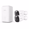 Reolink Home Hub med 2x Argus Eco Ultra-batterikamera för utomhus/inomhusbruk Vit