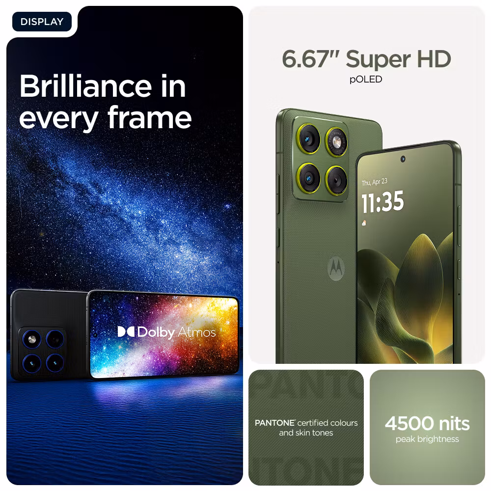 Motorola edge 70 17 cm (6,7") Dual SIM Android 16.0 5G USB Type-C 12 GB 512 GB 4800 mAh Grön