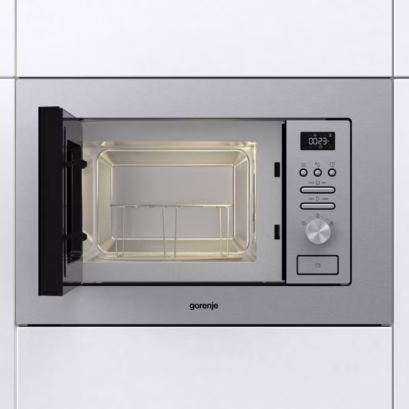 Gorenje BMI201AG1X Inbyggd kombinationsmikrovågsugn i rostfritt stål 20 L 800 W