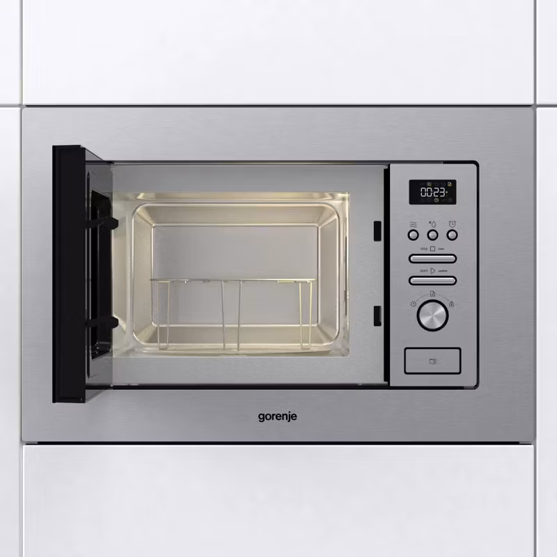 Gorenje BM201AG1X Inbyggd mikrovågsugn med grill, rostfritt stål, 20 L, 800 W