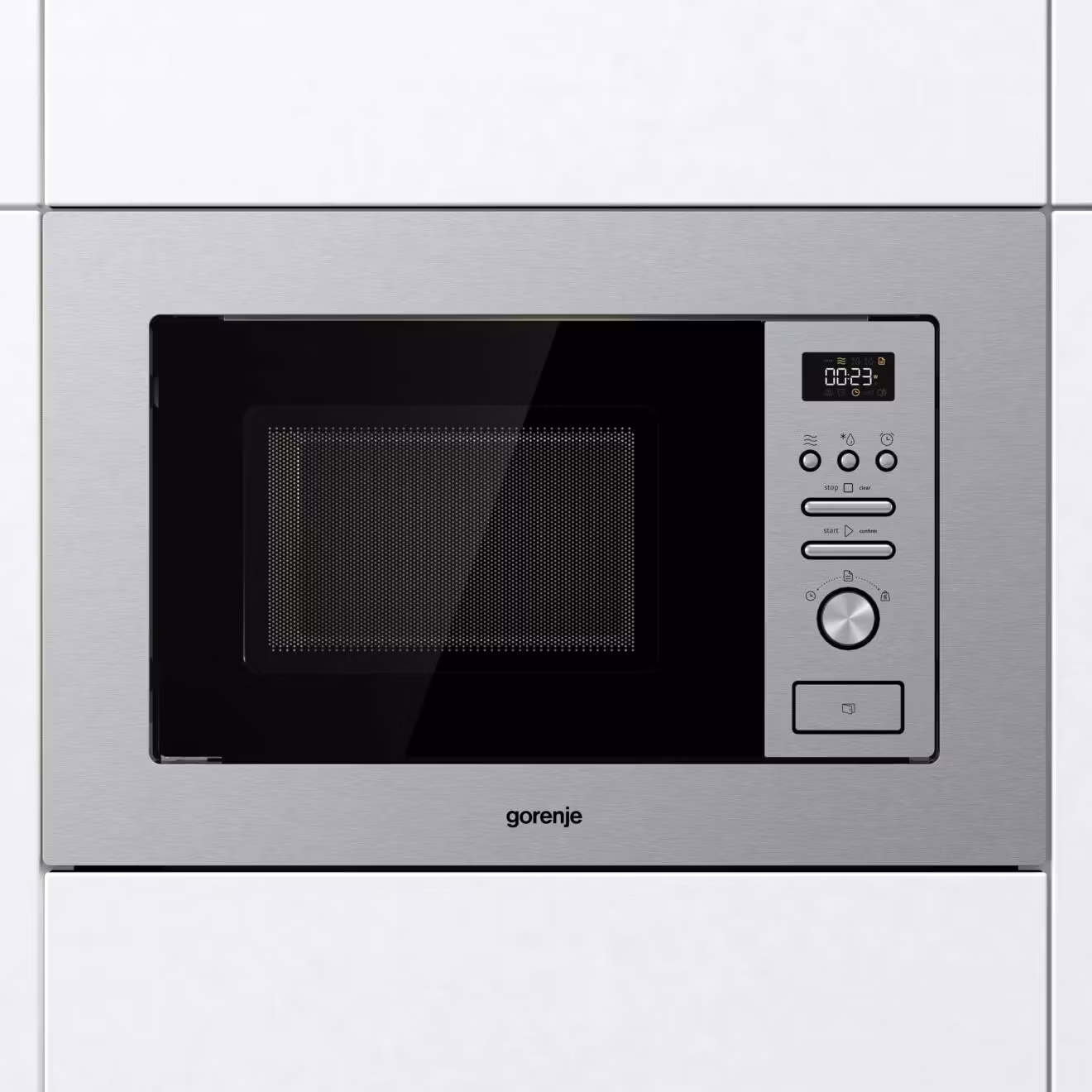 Gorenje BM201AG1X Inbyggd mikrovågsugn med grill, rostfritt stål, 20 L, 800 W