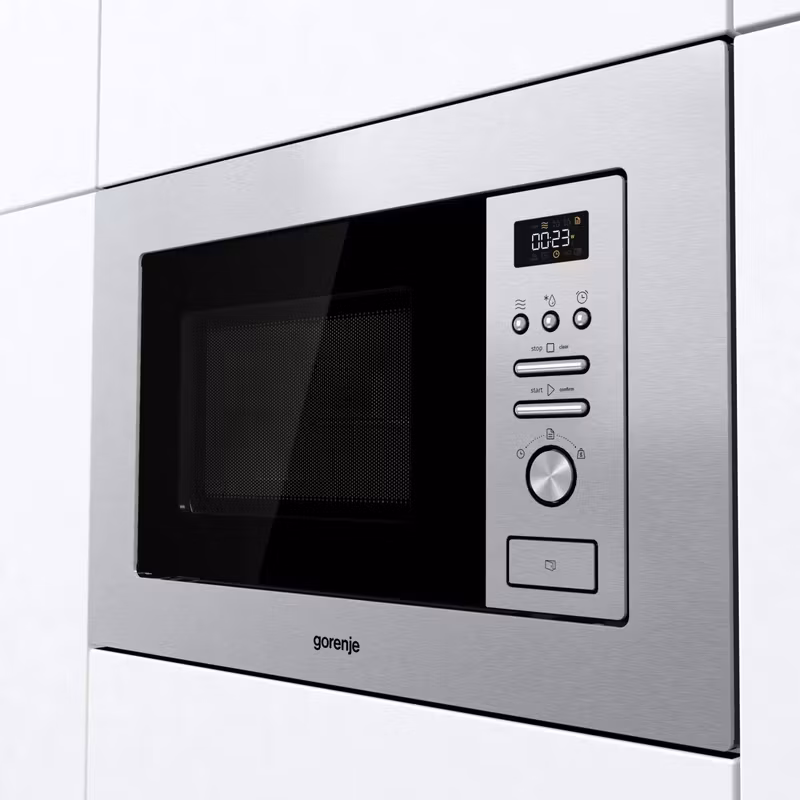 Gorenje BM201AG1X Inbyggd mikrovågsugn med grill, rostfritt stål, 20 L, 800 W