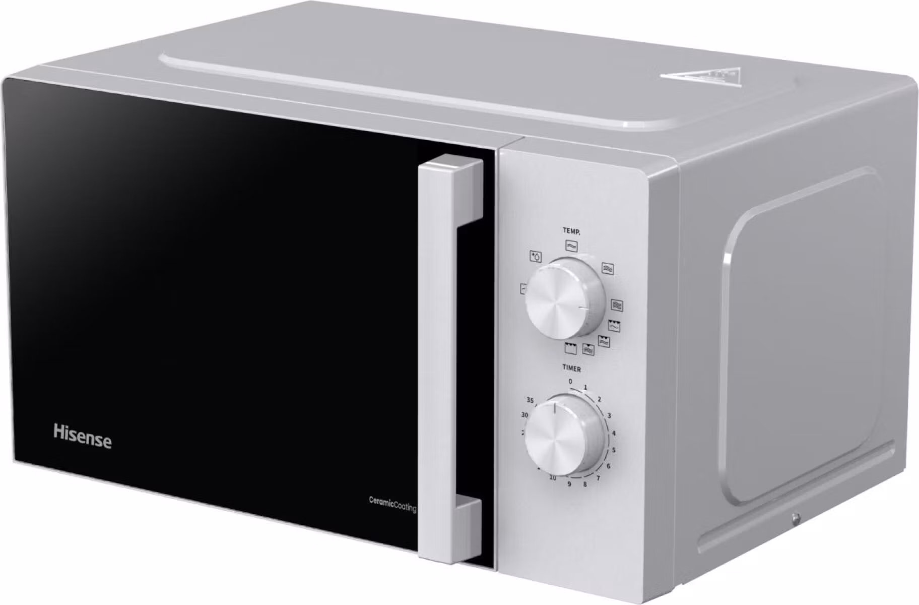 Hisense H20MOWP1HG vit kombinationsmikrovågsugn för bänk, 20 L, 700 W