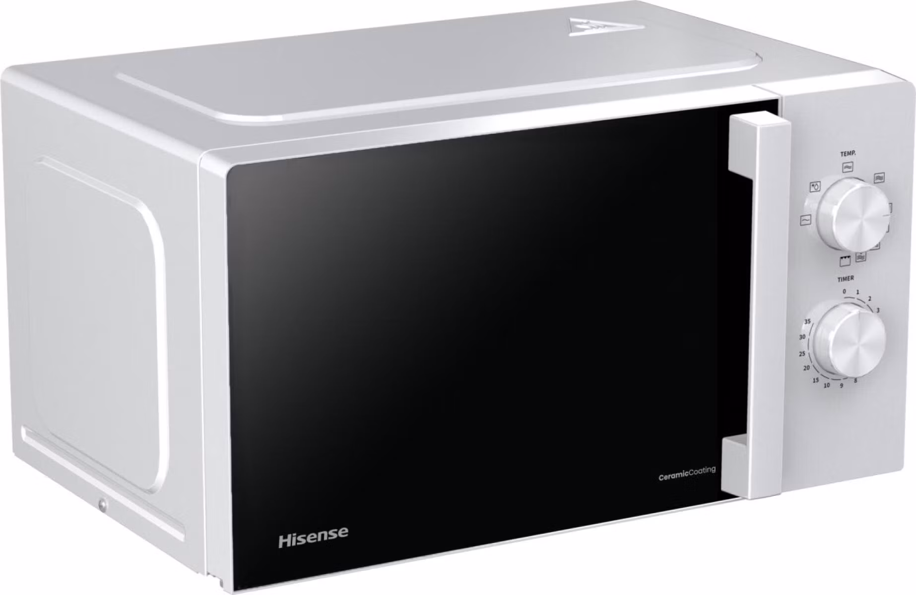 Hisense H20MOWP1HG vit kombinationsmikrovågsugn för bänk, 20 L, 700 W