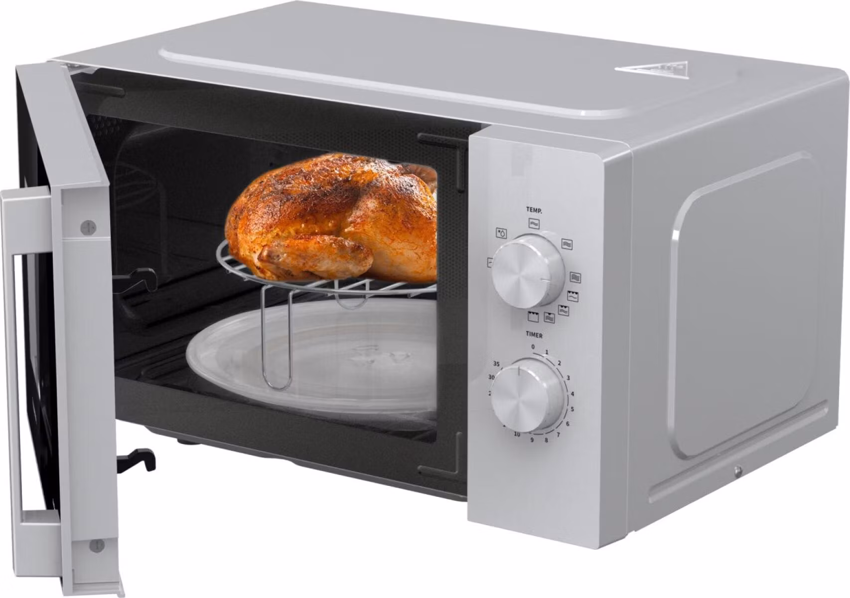 Hisense H20MOWP1HG vit kombinationsmikrovågsugn för bänk, 20 L, 700 W
