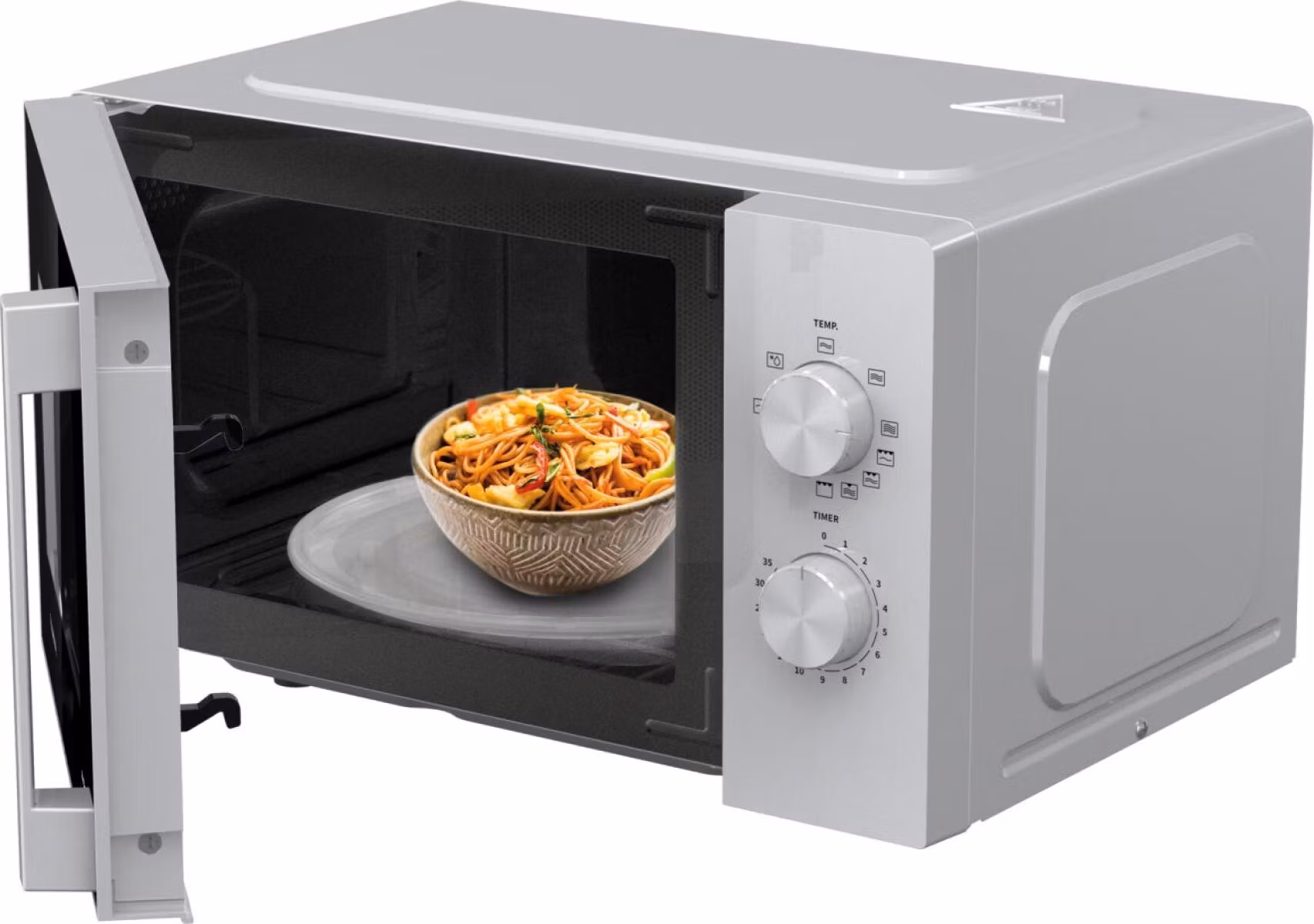 Hisense H20MOWP1HG vit kombinationsmikrovågsugn för bänk, 20 L, 700 W