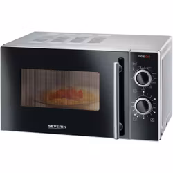 Severin MW 7751 mikrovågsugn (rostfritt stål, borstat, med grillfunktion)
