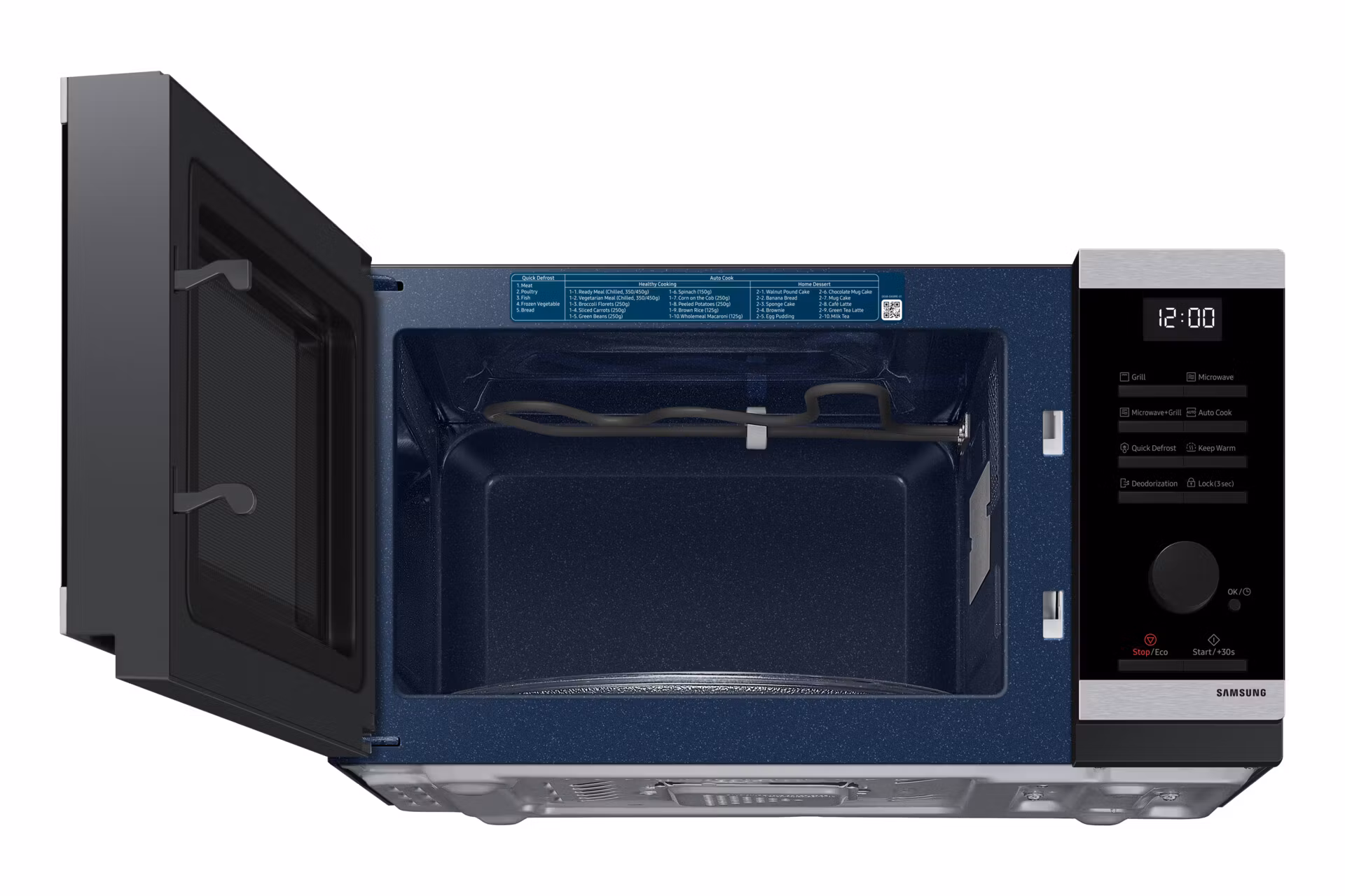 Samsung MG23DG4524ATE2 mikrovågsugn svart, rostfritt stål grillmikrovågsugn bänkskiva 23 L 800 W