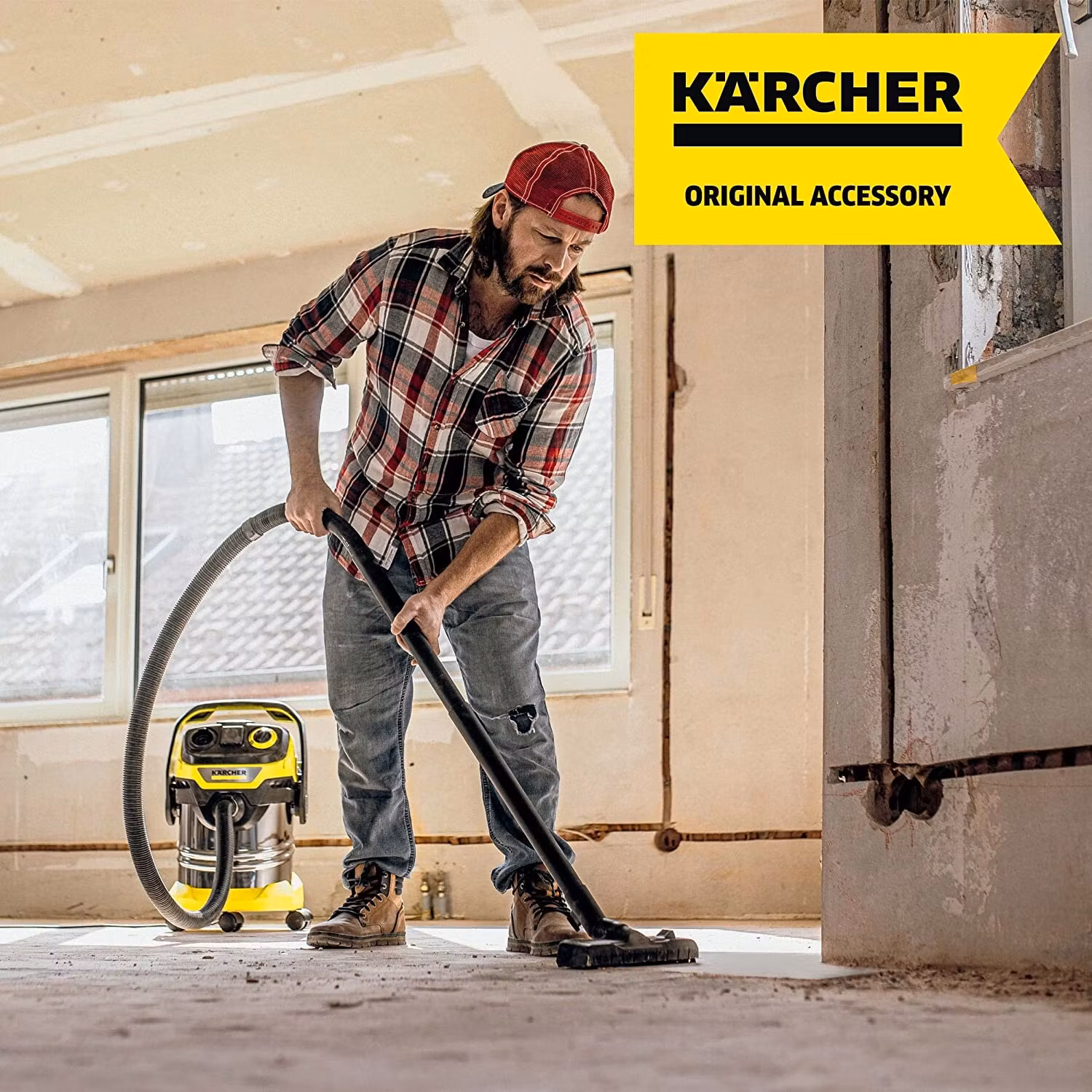 Kärcher fleecefilterpåse KFI 357, dammsugarpåsar (4 stycken)