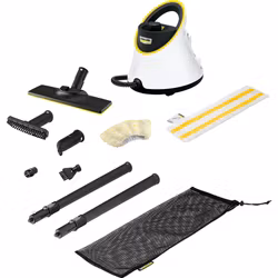 Kärcher ångtvätt SC 2 Deluxe EasyFix (vit/svart, 1 500 watt, med EasyFix golvrengöringsset)