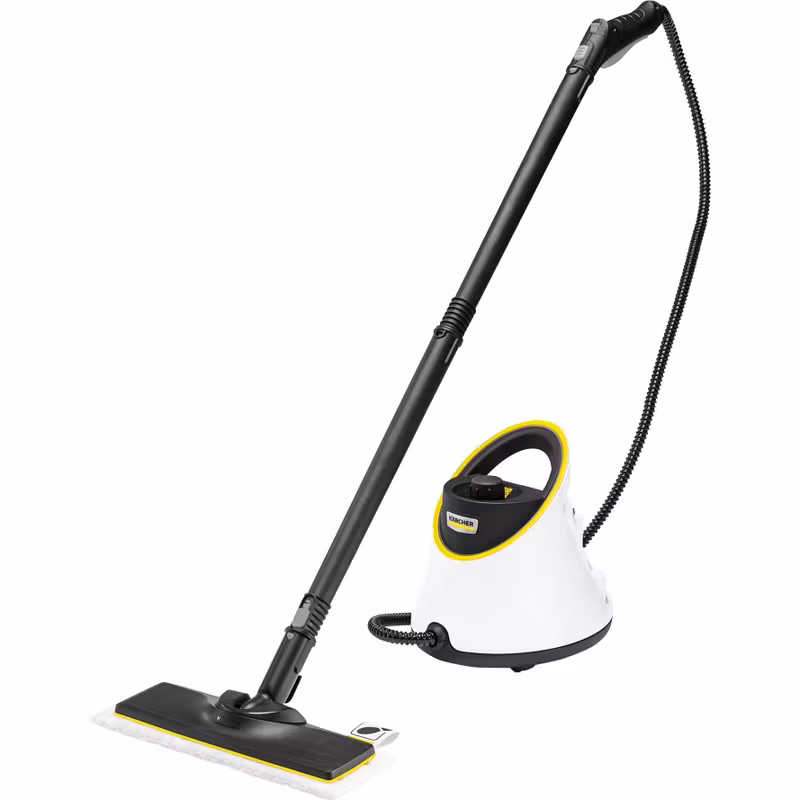 Kärcher ångtvätt SC 2 Deluxe EasyFix (vit/svart, 1 500 watt, med EasyFix golvrengöringsset)