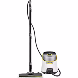 Kärcher SC 4 Deluxe Iron ångtvätt (vit/svart, 2 250 watt, med EasyFix golvrengöringsset och ångstrykjärn)