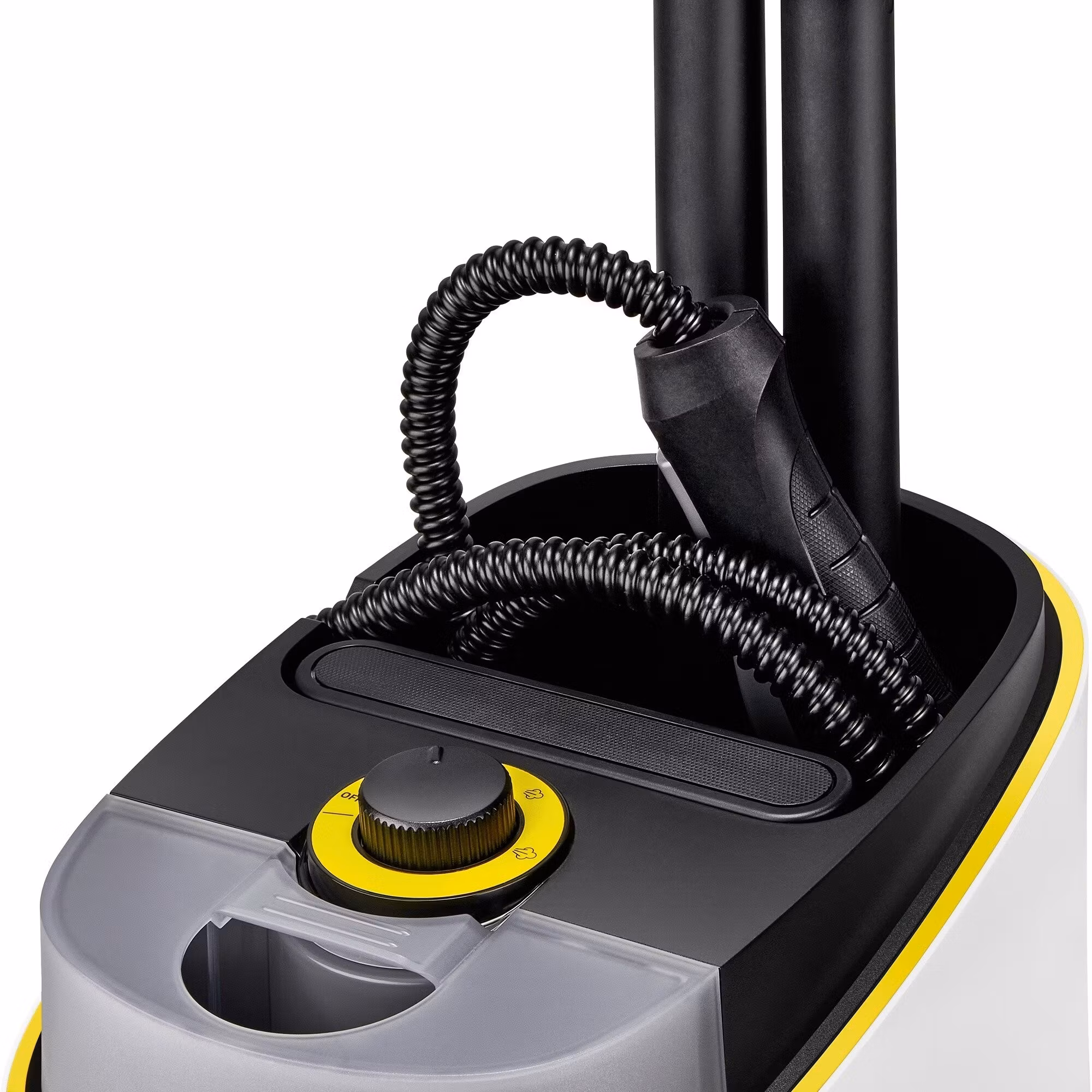 Kärcher SC 4 Deluxe Iron ångtvätt (vit/svart, 2 250 watt, med EasyFix golvrengöringsset och ångstrykejärn)