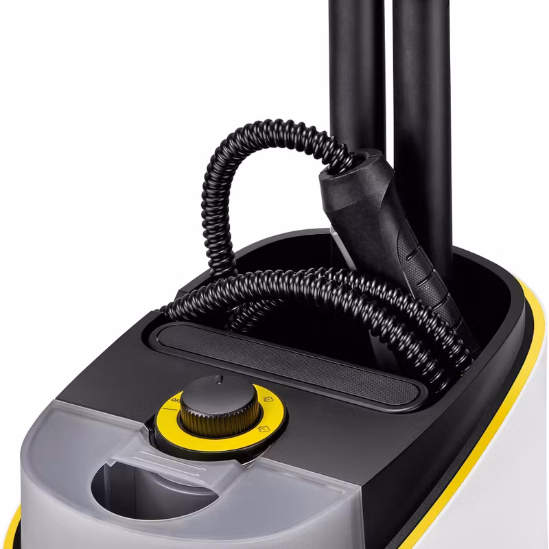 Kärcher SC 4 Deluxe Iron ångtvätt (vit/svart, 2 250 watt, med EasyFix golvrengöringsset och ångstrykejärn)