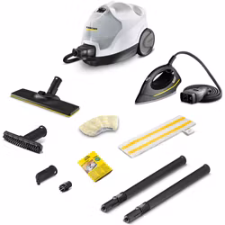 Kärcher ångtvätt SC 4 EasyFix Iron (vit/svart, 2 000 watt, inklusive ångtrycksstrykjärn)
