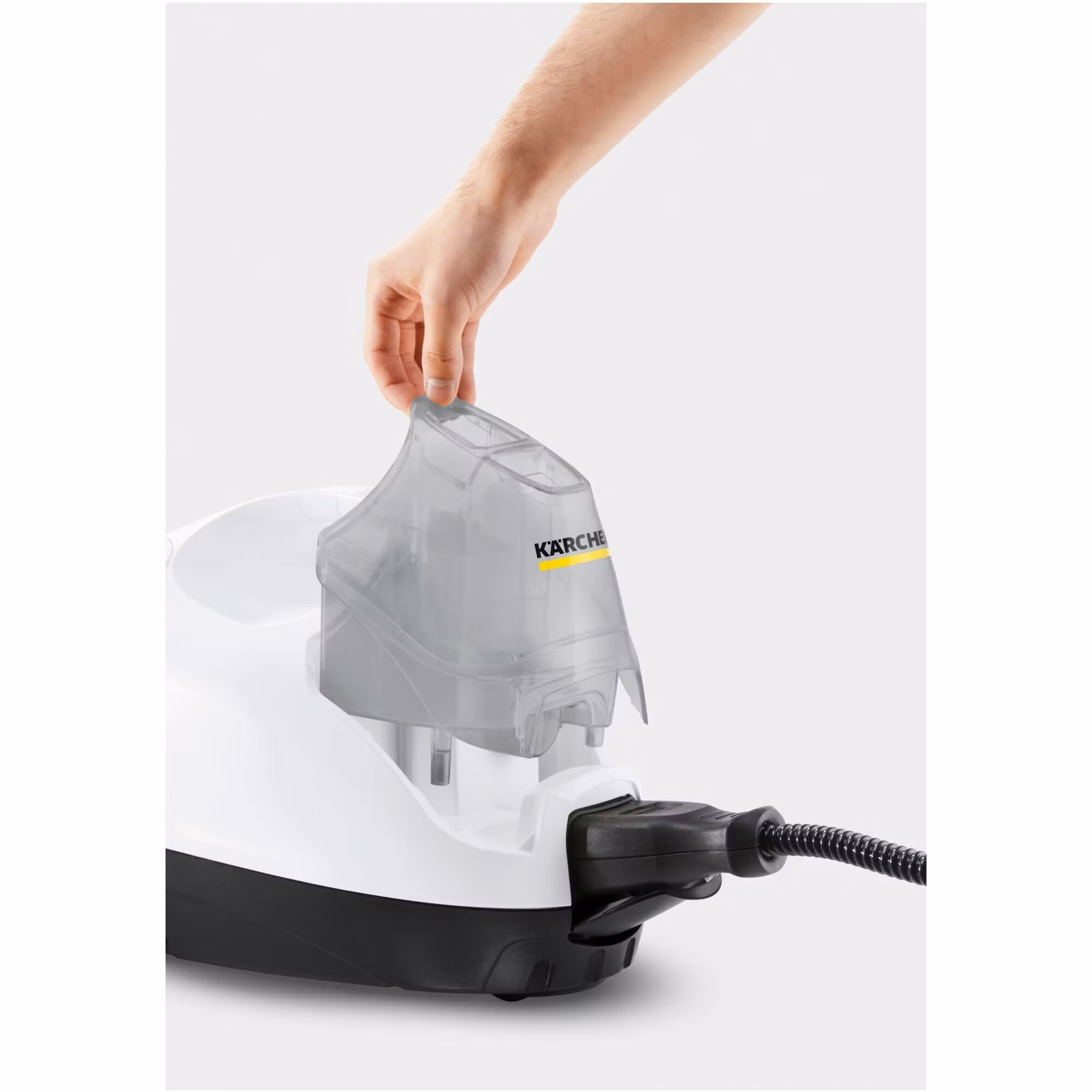 Kärcher ångtvätt SC 4 EasyFix Iron (vit/svart, 2 000 watt, inklusive ångtrycksstrykjärn)