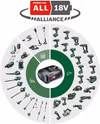 Bosch UniversalVac 18, handhållen dammsugare (grön, utan batteri och laddare)