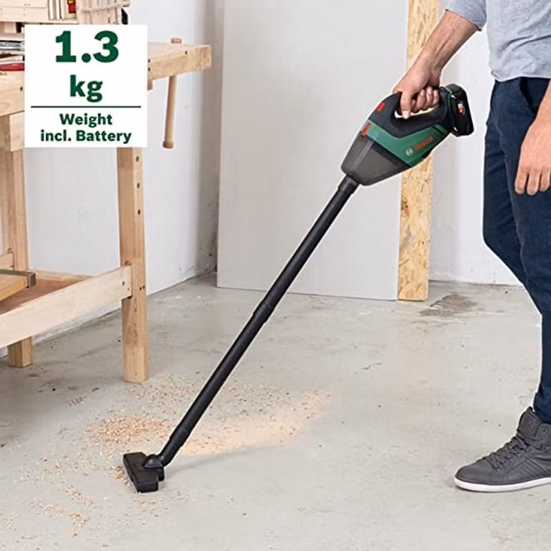 Bosch UniversalVac 18, handhållen dammsugare (grön, utan batteri och laddare)