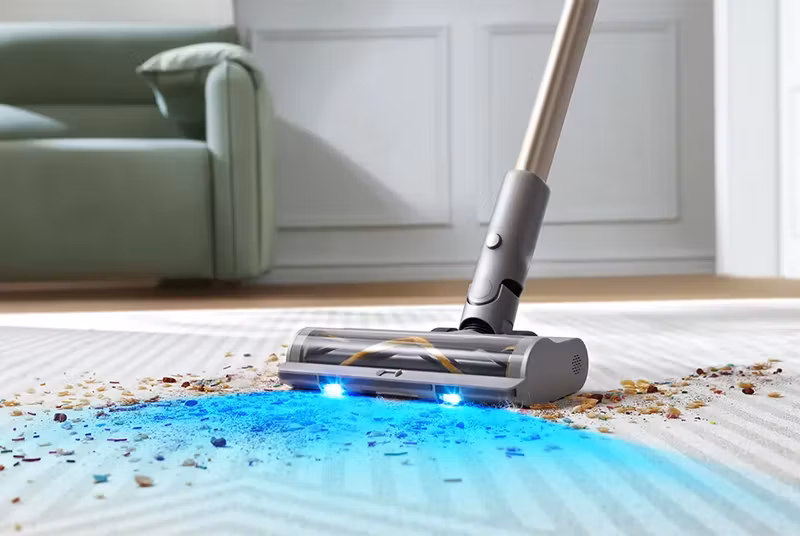 Dreame Z10 2‑i‑1 skaftdammsugare Batteri Torrt Skum, Mikro Påslös 0,5 L 481 W Beige 2900 Ah
