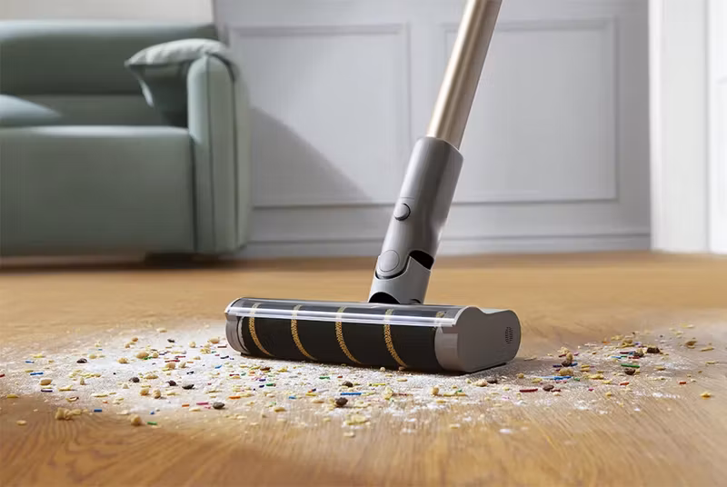 Dreame Z10 2‑i‑1 skaftdammsugare Batteri Torrt Skum, Mikro Påslös 0,5 L 481 W Beige 2900 Ah