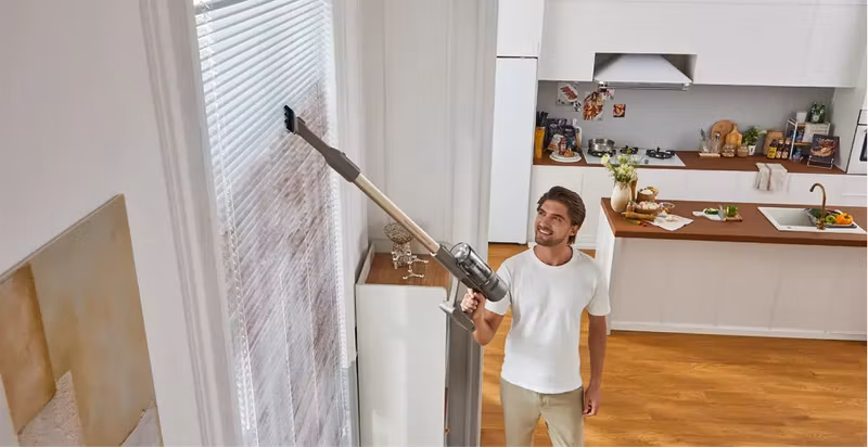 Dreame Z10 2‑i‑1 skaftdammsugare Batteri Torrt Skum, Mikro Påslös 0,5 L 481 W Beige 2900 Ah