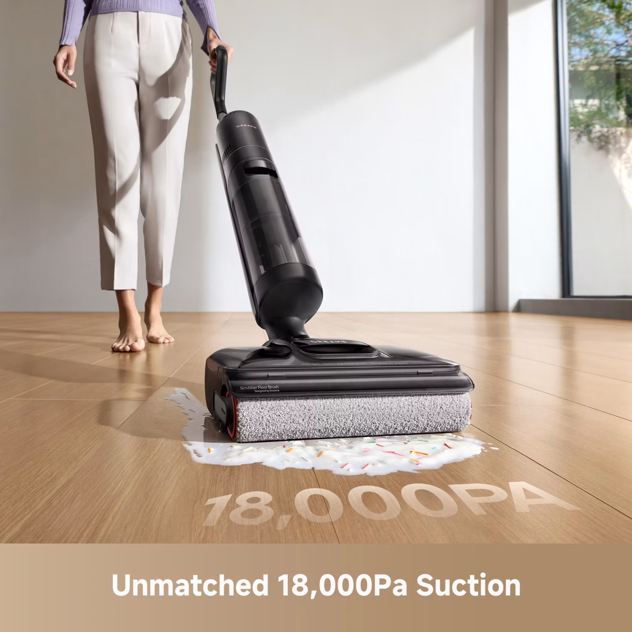 Dreame H12 Pro FlexReach 2‑in‑1 skaftdammsugare Batteri Torr & våt Påslös 400 W Svart 4 Ah