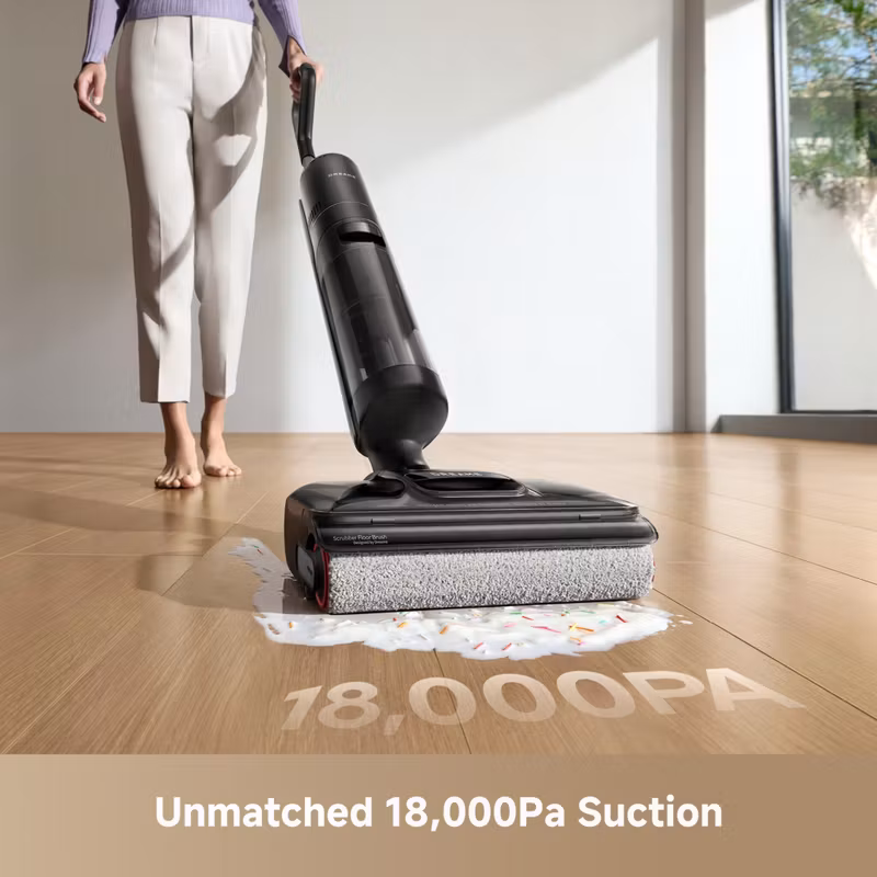 Dreame H12 Pro FlexReach 2‑in‑1 skaftdammsugare Batteri Torr & våt Påslös 400 W Svart 4 Ah