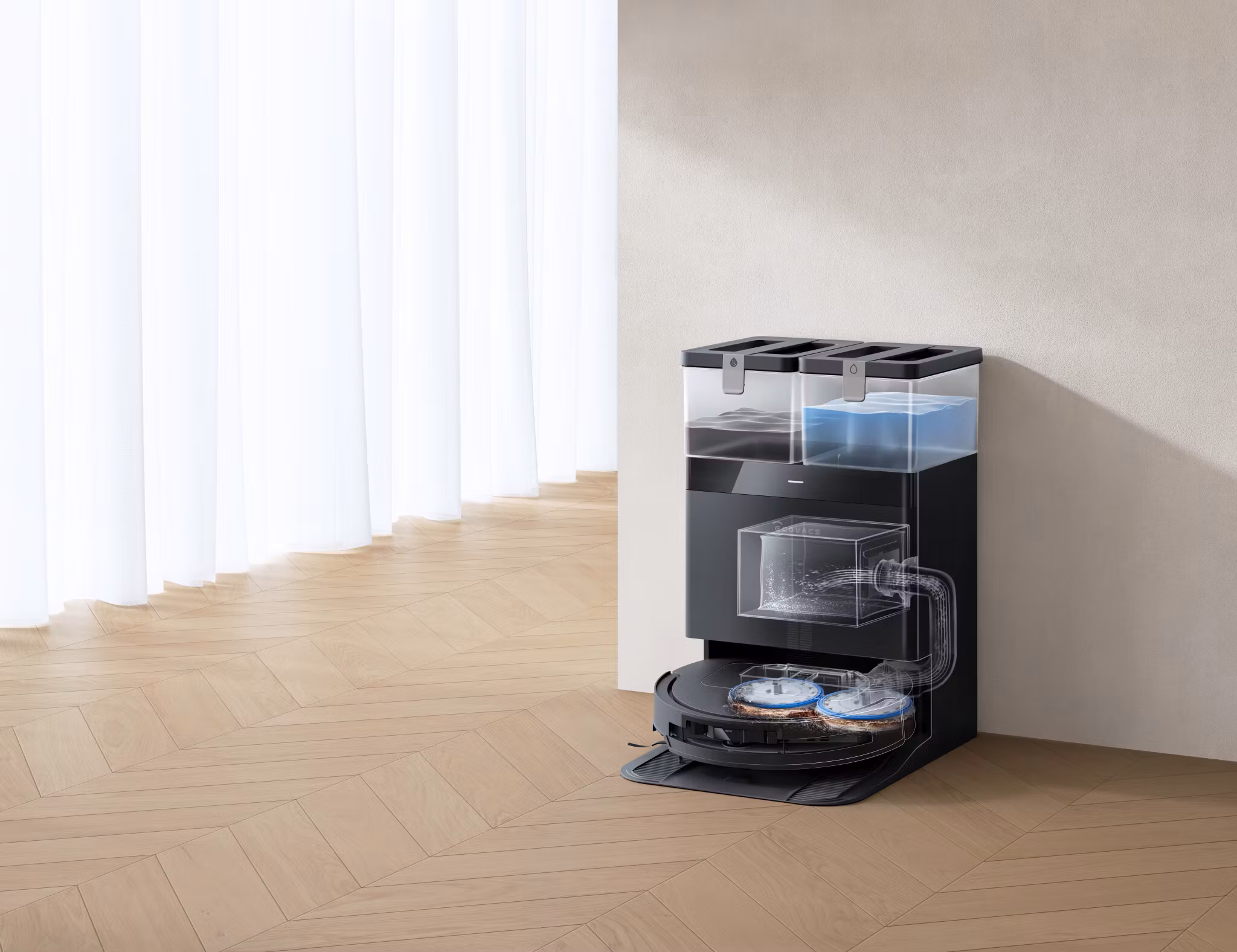 Ecovacs DEEBOT T50 OMNI Gen3 0,26 L svart