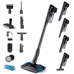 Philips 8000 series XC8057/01 skaftdammsugare/städborste Batteri Torr/våt Cyklon Sladdlös 0,6 L Blå