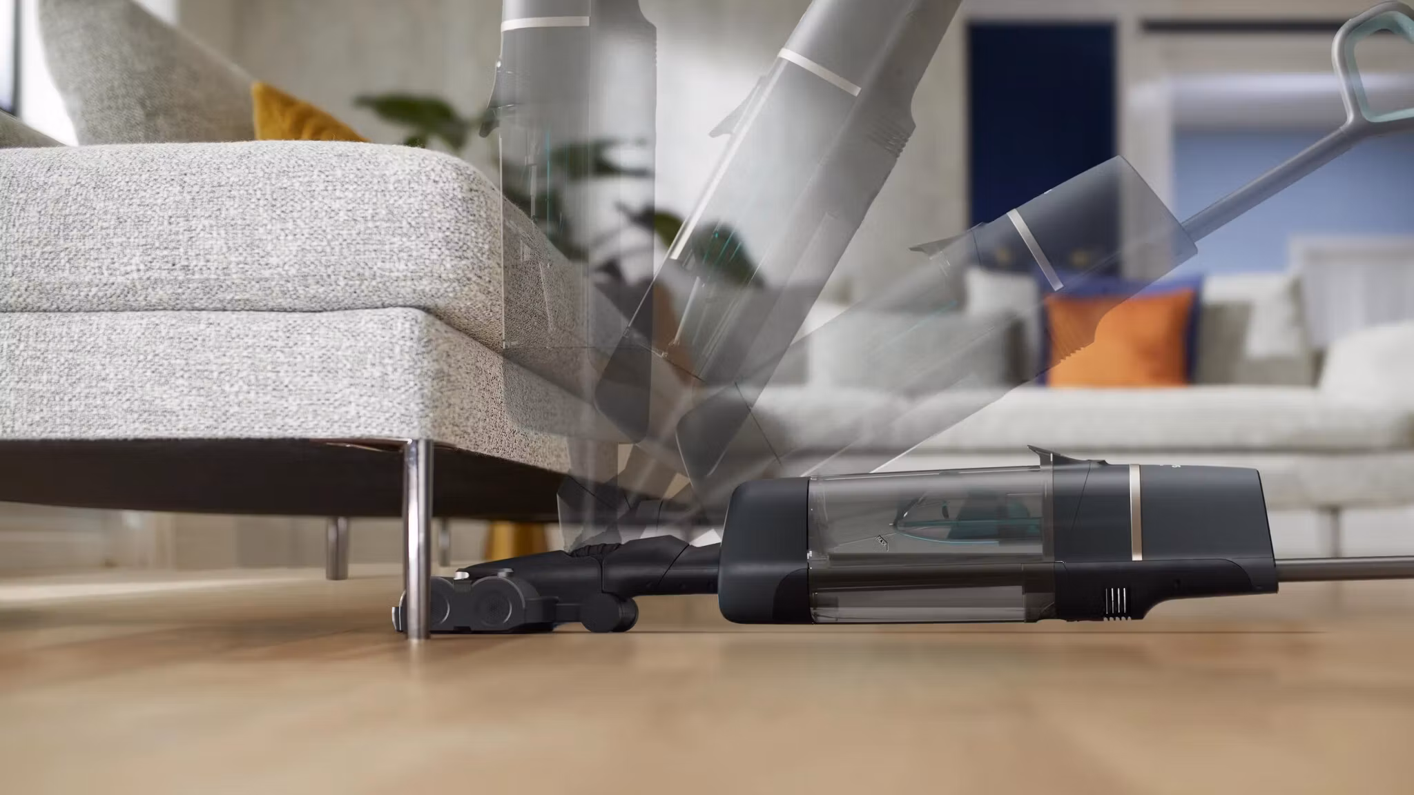 Philips XW7110 skaftdammsugare batteri torr/våt påslös champagne, grå