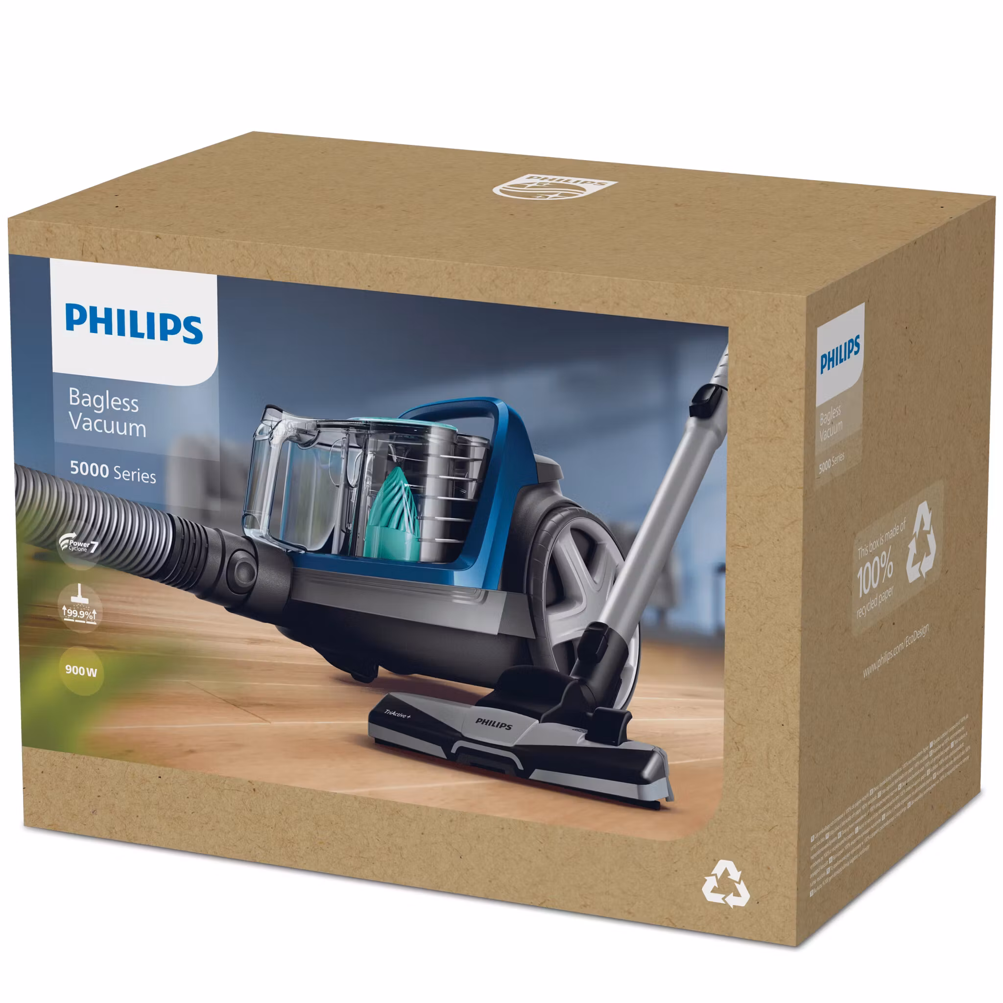 Philips 5000 series FC9550/09 dammsugare 1,5 L cylinderdammsugare torr 900 W påslös