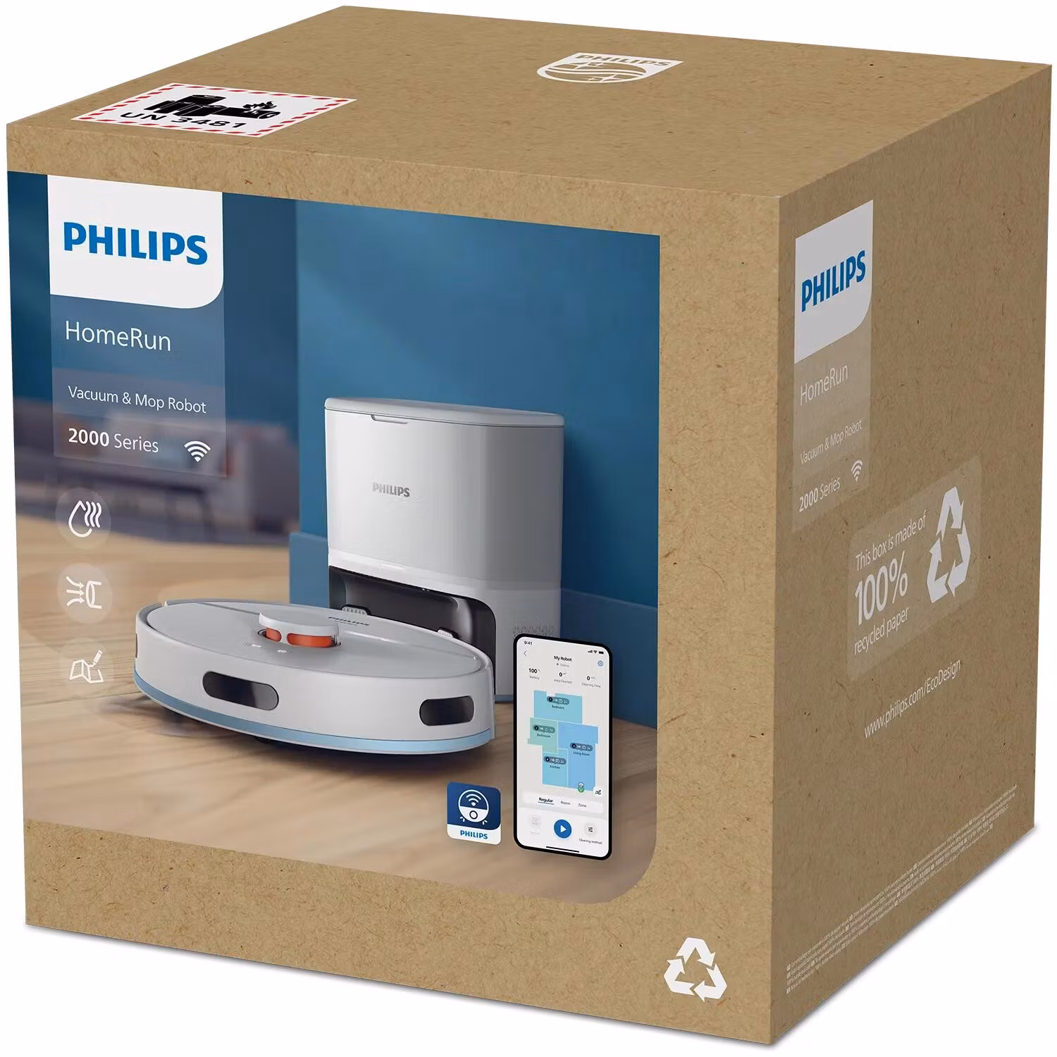 Philips XU2100/20 robotdammsugare 0,38 L vit