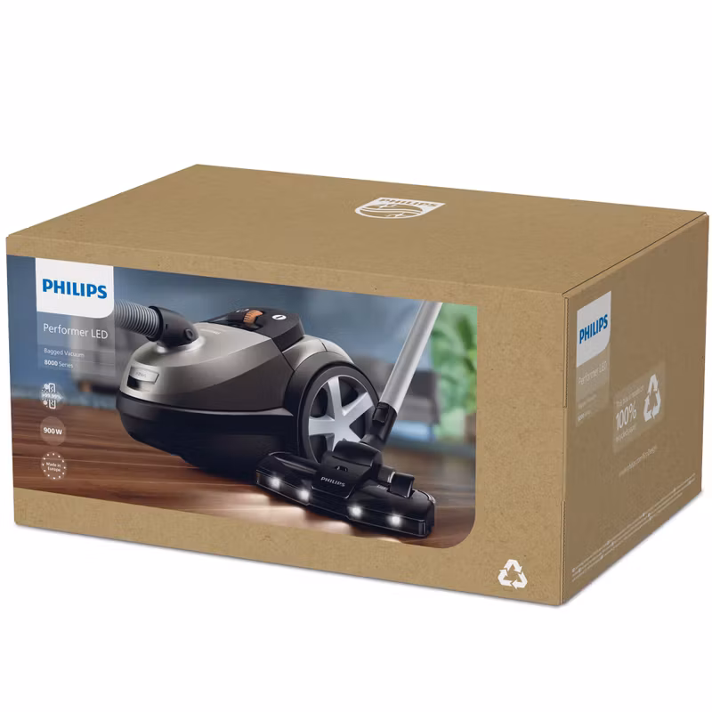Philips 8000 series XD8152/12 dammsugare 4 L cylinderdammsugare torr 900 W dammpåse