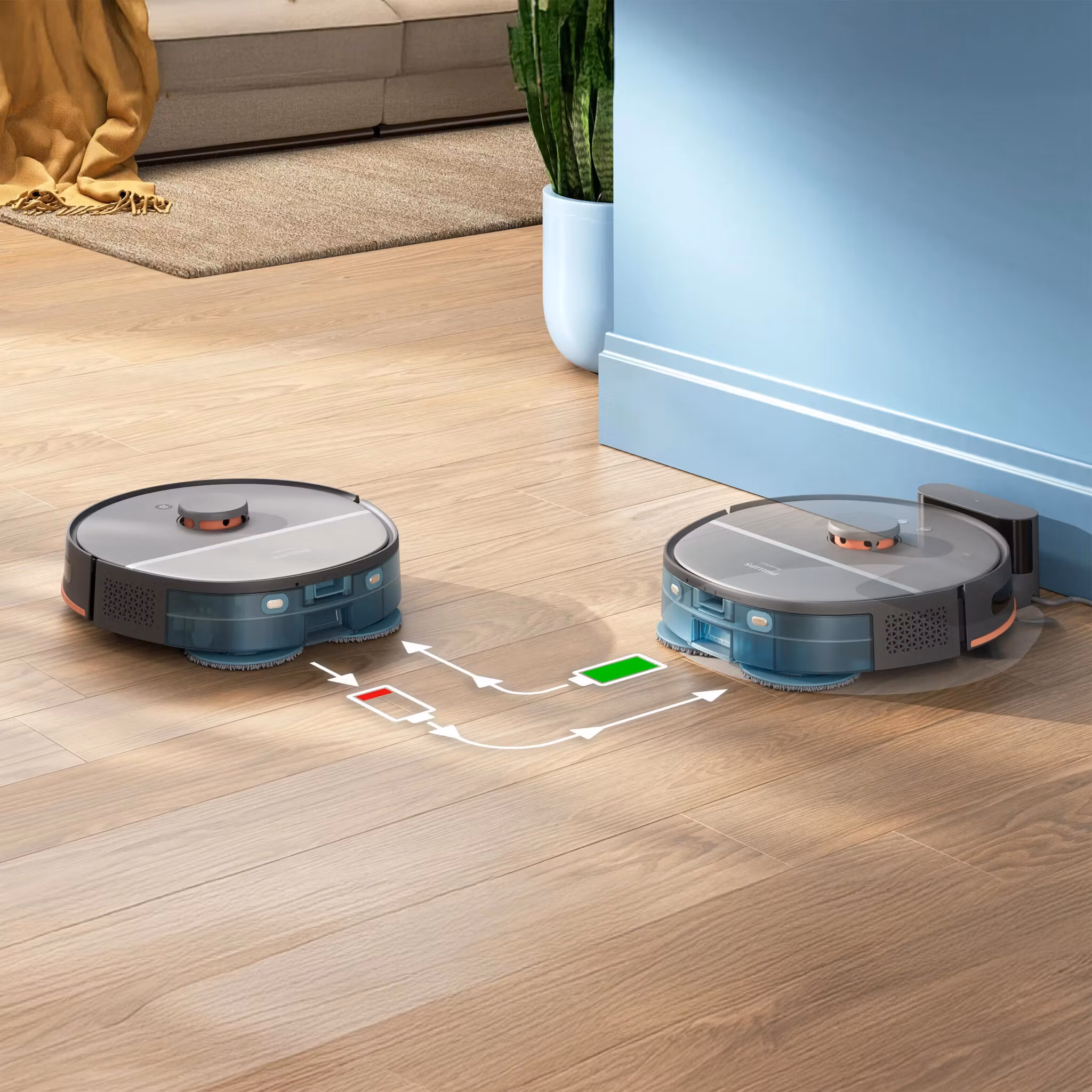 Philips XU5000/10 robotdammsugare 0,26 L