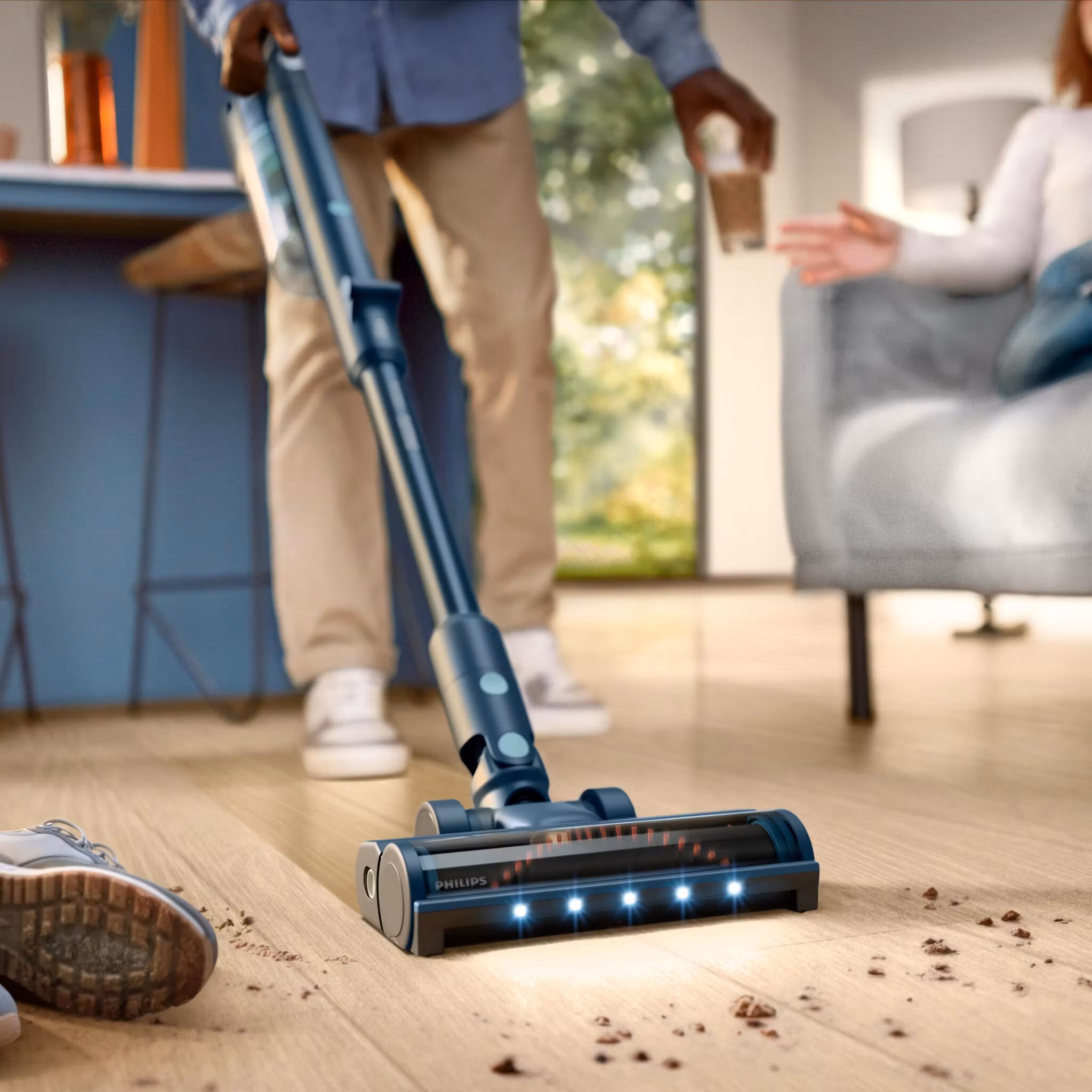 Philips XC5242/10 skaftdammsugare/elkvast Batteri Torr Påslös 0,27 L Salvia